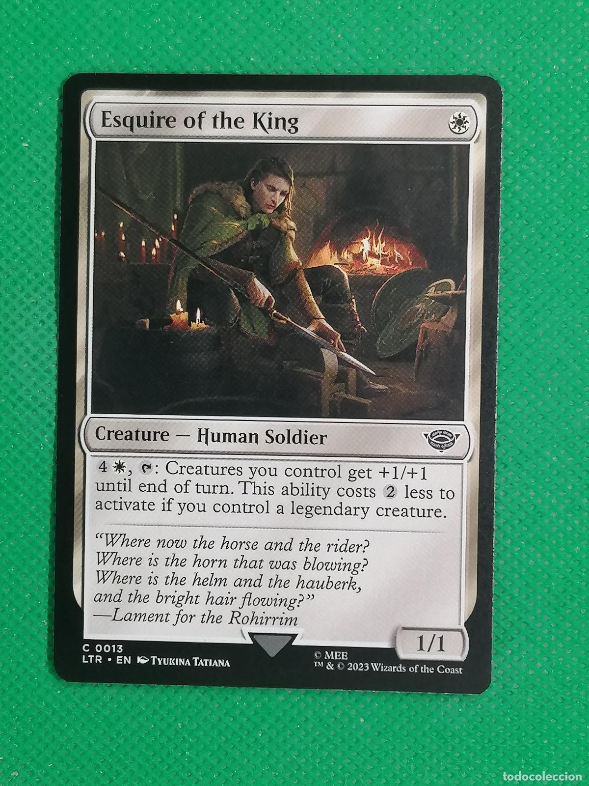 Trading Cards: 013 ESQUIRE OF THE KING ENGLISH ⚽ WIZARD OF THE COAST 2023 MAGIC THE GATHERING ⚽