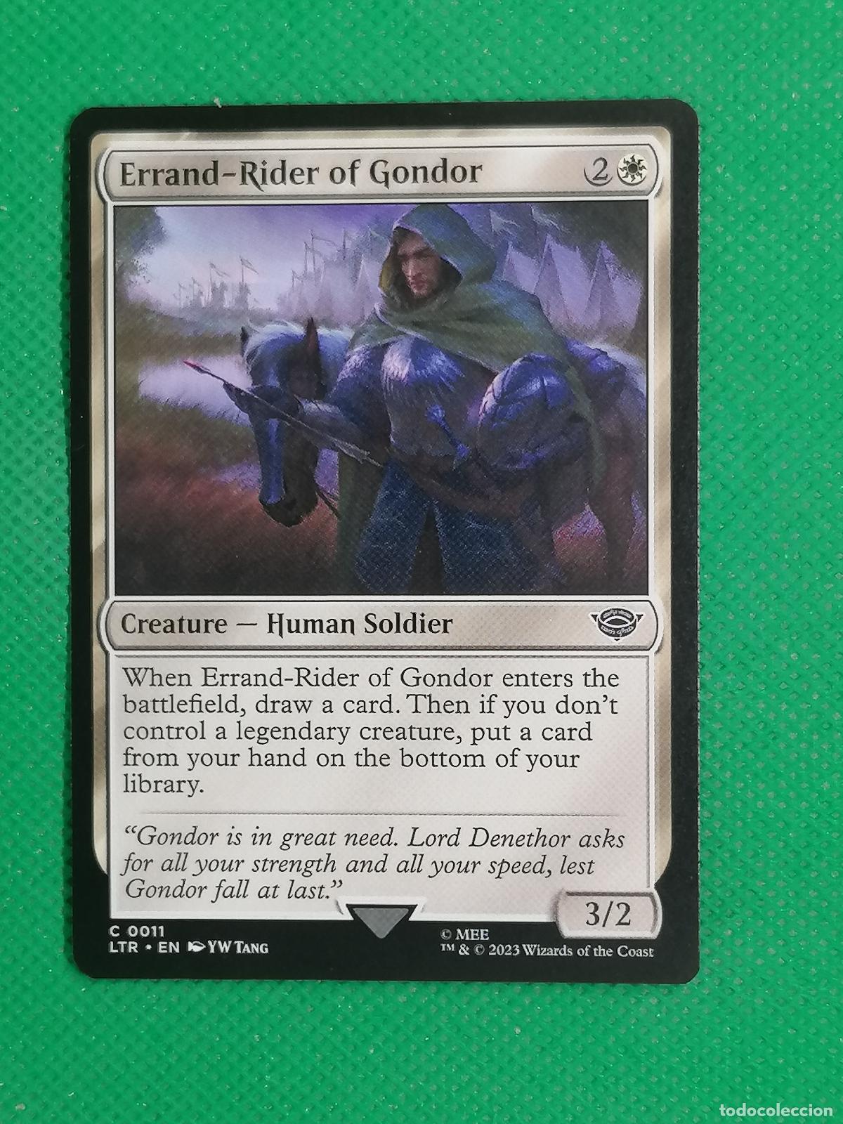 Trading Cards: 011 ERRAND RIDER OF GONDOR ENGLISH ⚽ WIZARD OF THE COAST 2023 MAGIC THE GATHERING ⚽