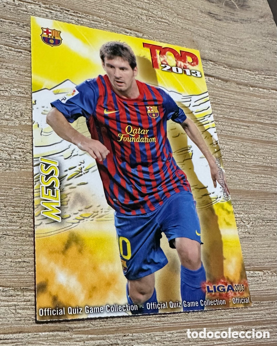 Trading Cards: MESSI FC BARCELONA 595 TOP 2013 MATE QUIZ GAME MUNDICROMO 2013 12 13 2012-13