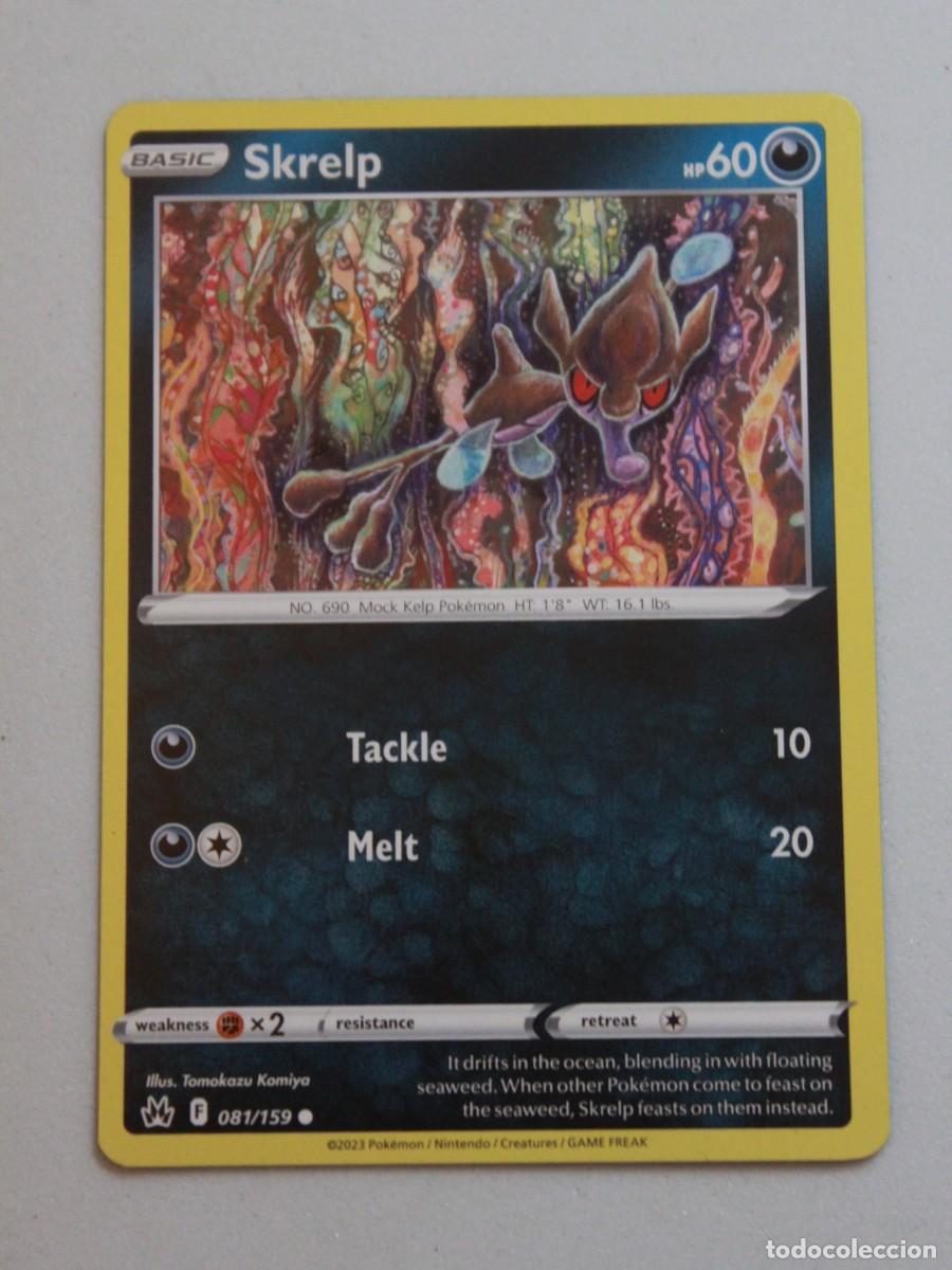Trading Cards: Skrelp carta Pok&eacute;mon TCG tipo oscuro 081/159