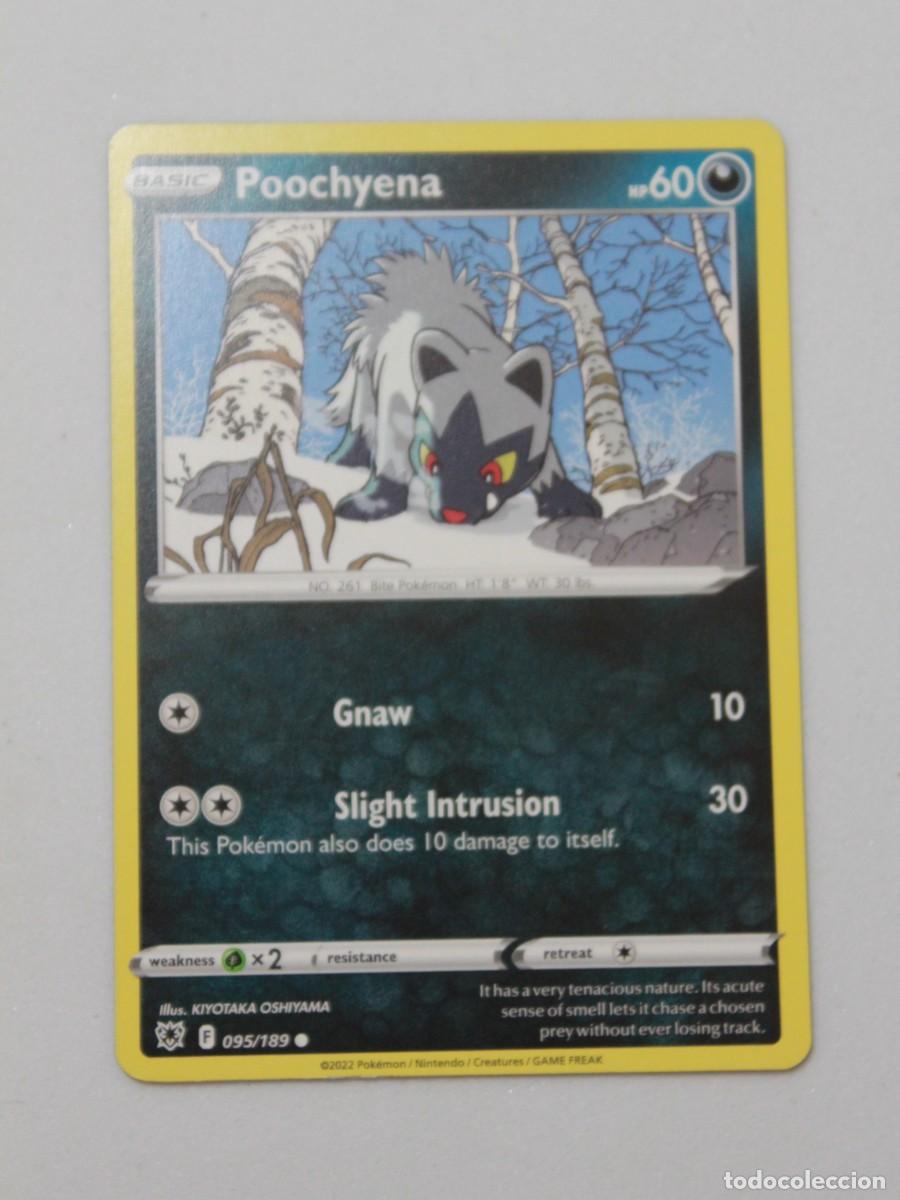 Trading Cards: Poochyena carta Pok&eacute;mon TCG tipo oscuro 095/189