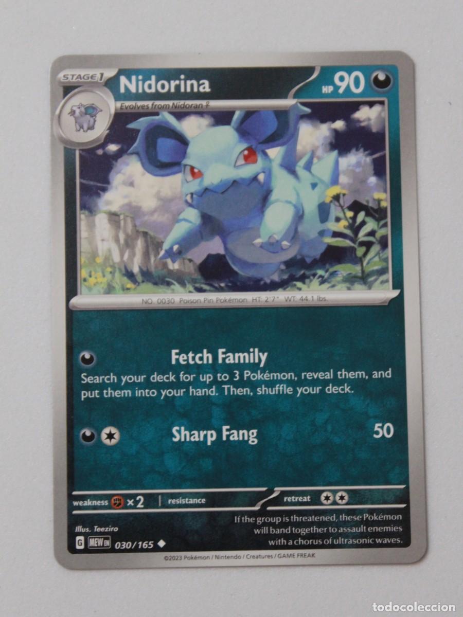 Trading Cards: Nidorina carta Pok&eacute;mon TCG MEW EN 030/165