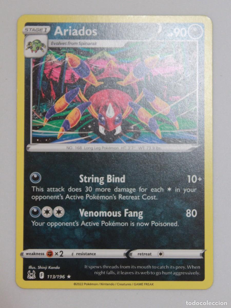 Trading Cards: Ariados carta Pok&eacute;mon TCG reverse holo 113/196