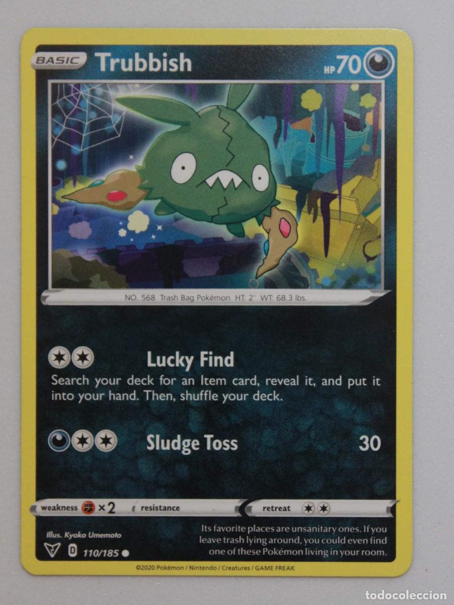 Trading Cards: Trubbish carta Pok&eacute;mon TCG tipo oscuro 110/185