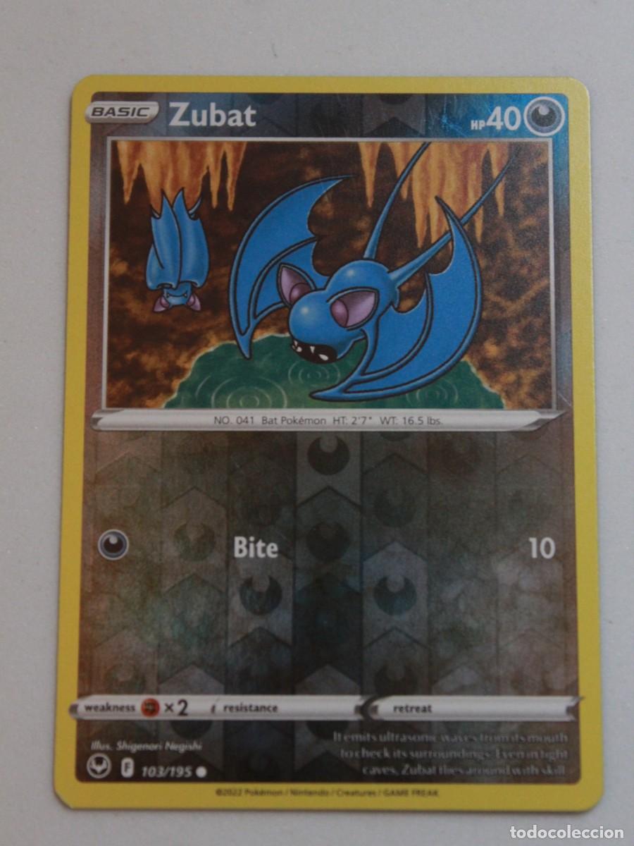 Trading Cards: Zubat carta Pok&eacute;mon TCG reverse holo 103/195