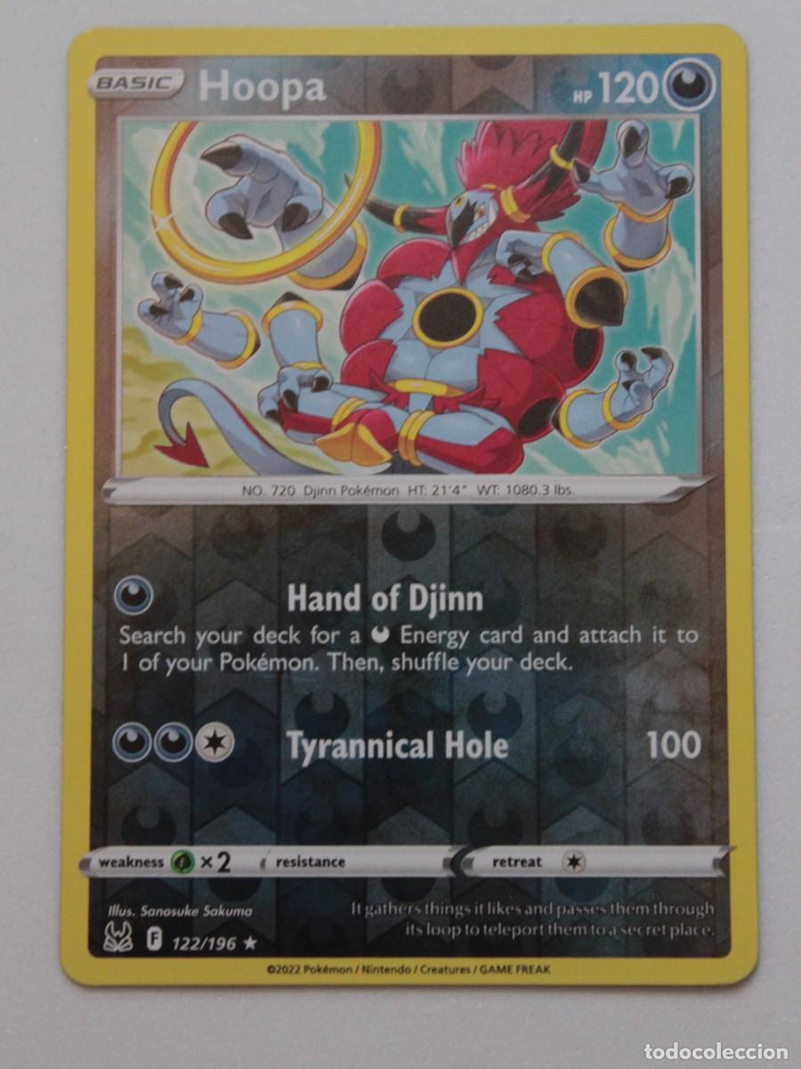 Trading Cards: Hoopa carta Pok&eacute;mon TCG reverse holo 122/196