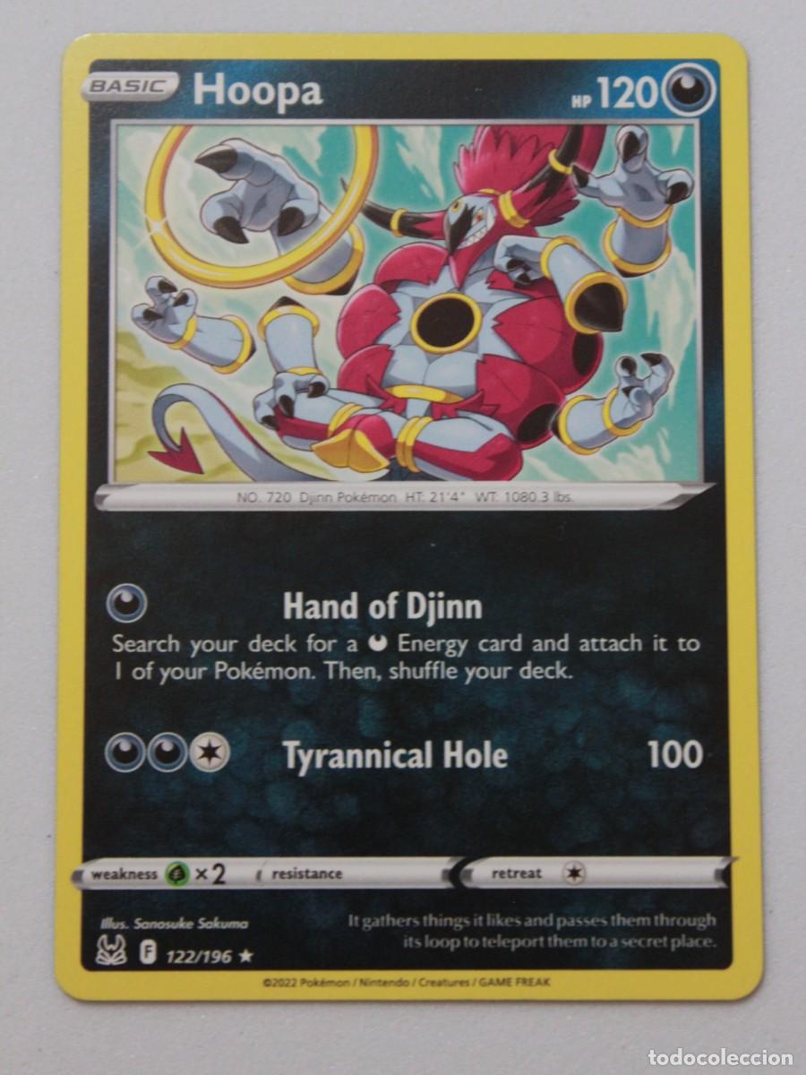 Trading Cards: Hoopa carta Pok&eacute;mon TCG tipo oscuro 122/196