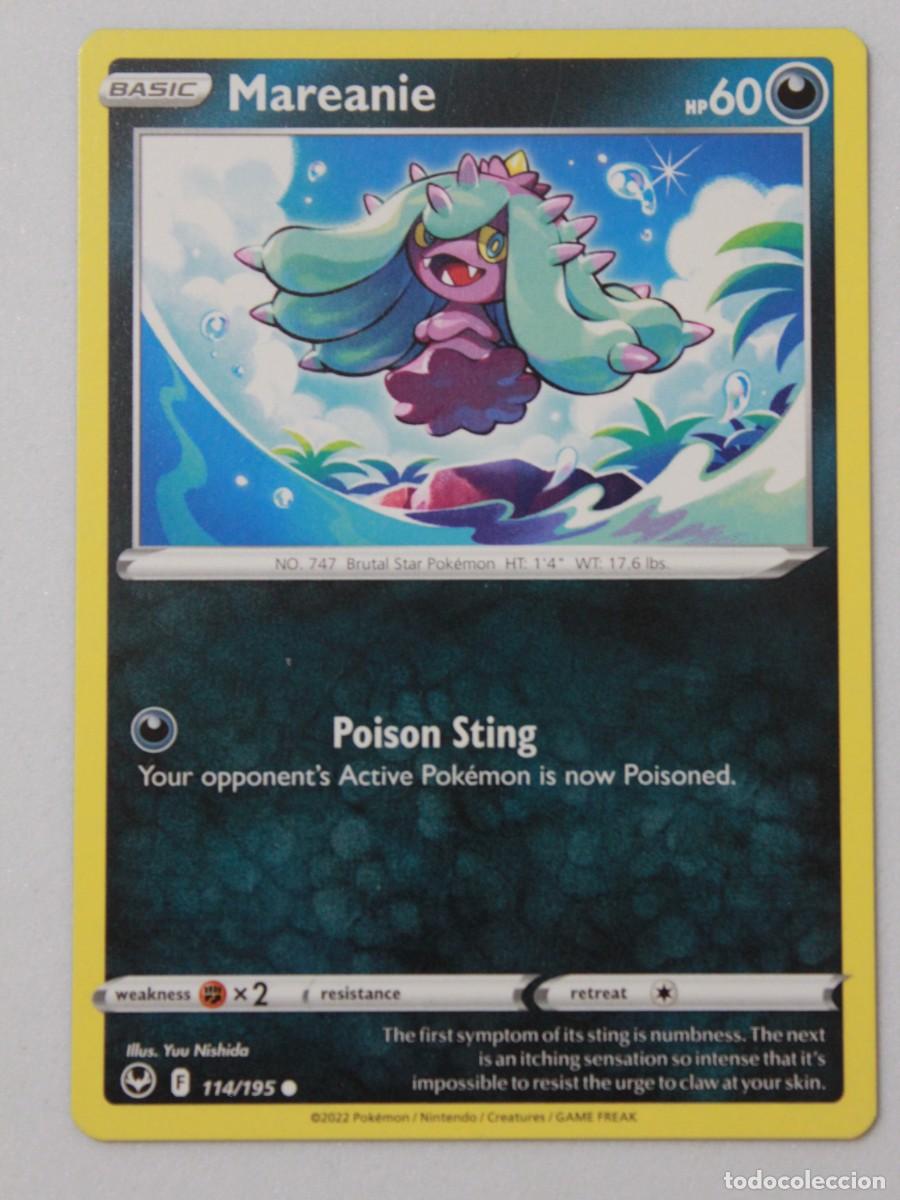 Trading Cards: Mareanie carta Pok&eacute;mon TCG 114/195