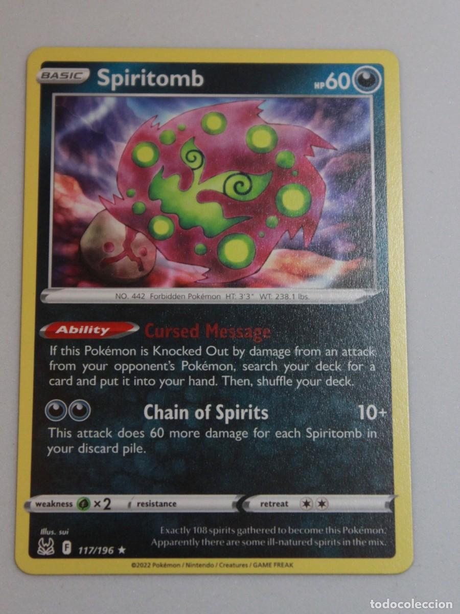 Trading Cards: Spiritomb carta Pok&eacute;mon TCG 117/196 holo