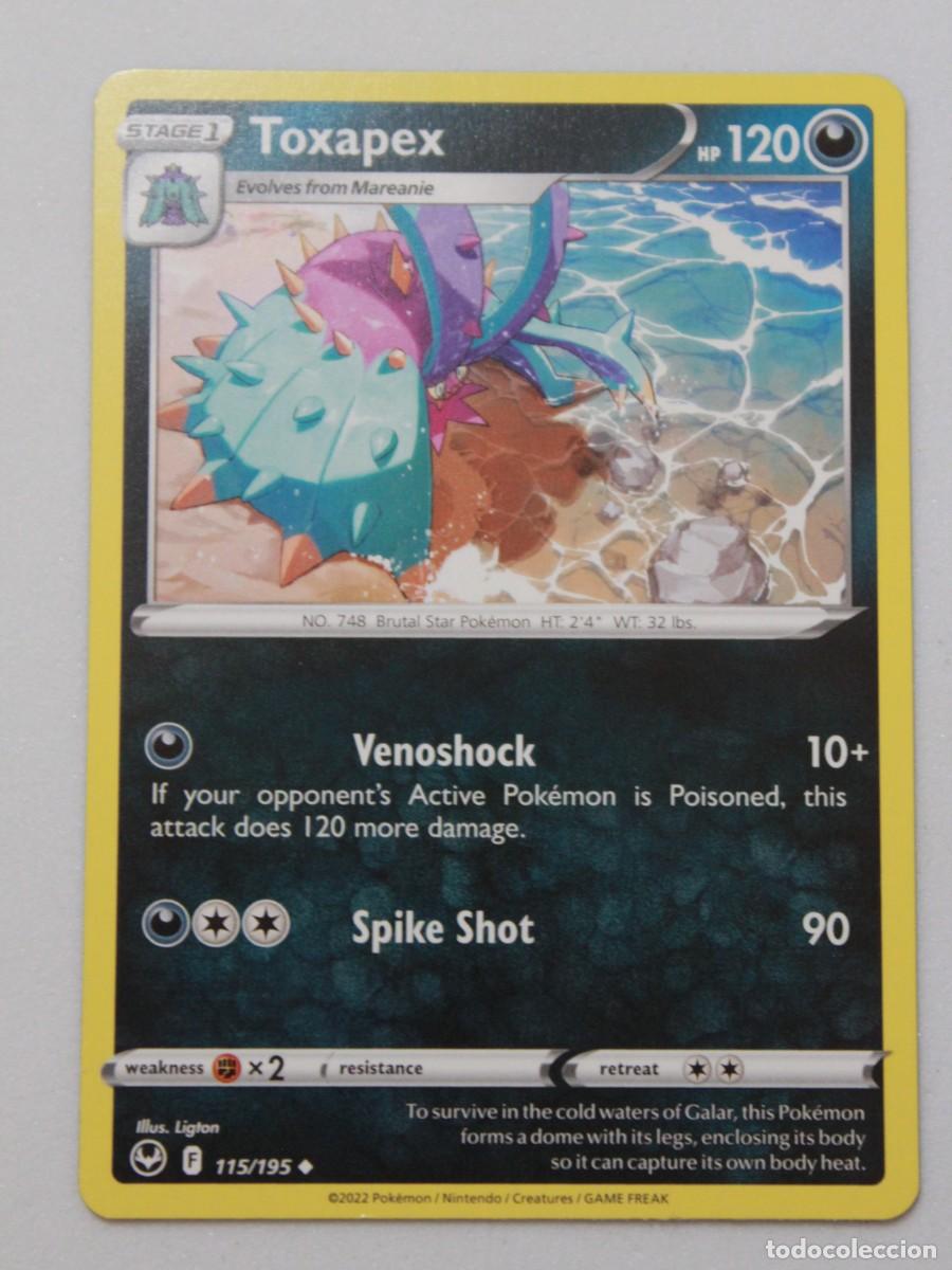 Trading Cards: Toxapex carta Pok&eacute;mon TCG 115/195
