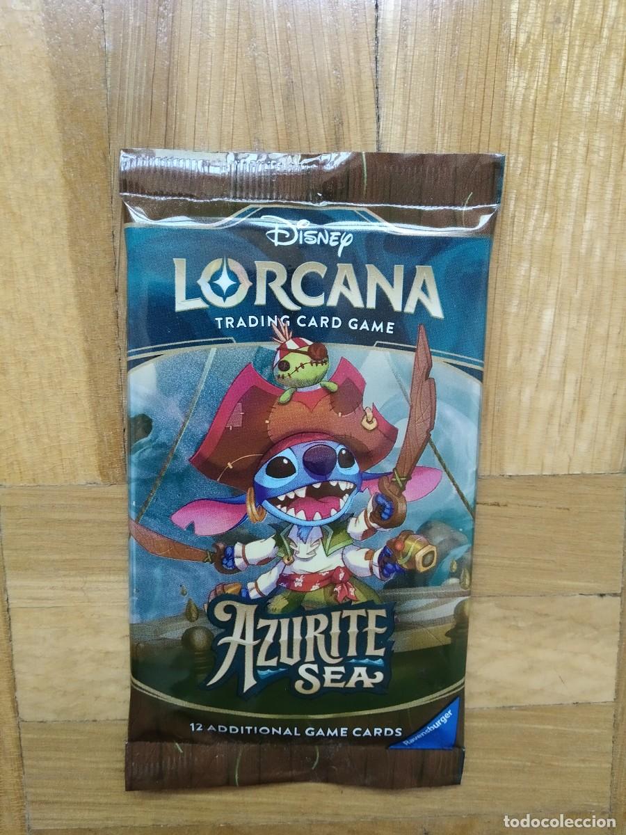 Trading Cards: SOBRE CROMOS DISNEY LORCANA AZURITE SEA 12 ADDITIONAL GAME CARDS . 12 CARTAS CROMOS SIN ABRIR