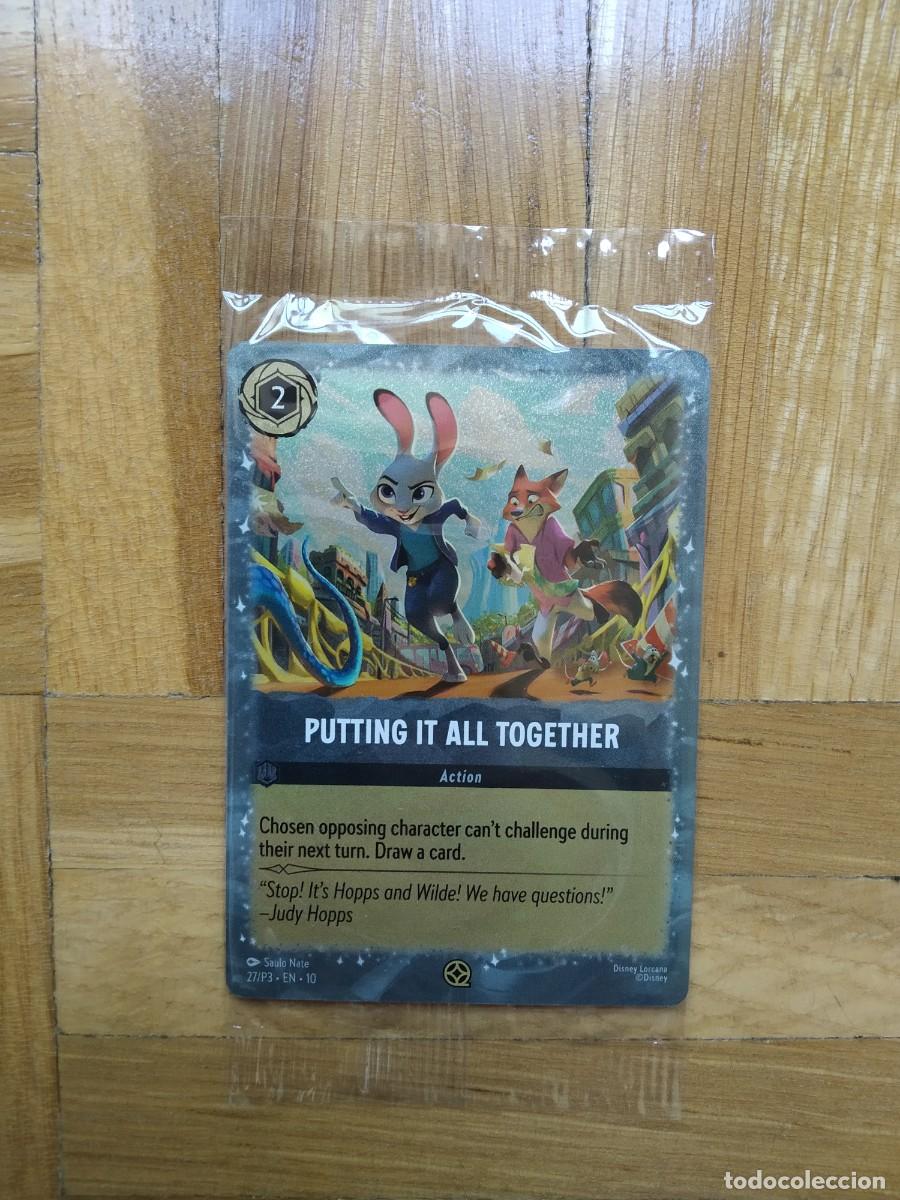 Trading Cards: CARTA DISNEY LORCANA CAMPANITA TINKER BELL - GIANT FAIRY PRECINTADA SIN ABRIR PROMOCIONAL VER FOTOS