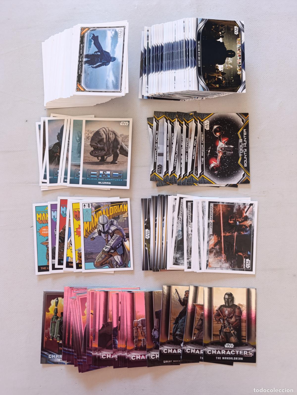 Trading Cards: LOTE 212 CARDS STAR WARS THE MANDALORIAN - SIN REPETIDAS - 2021 - TOPPS (106#w)