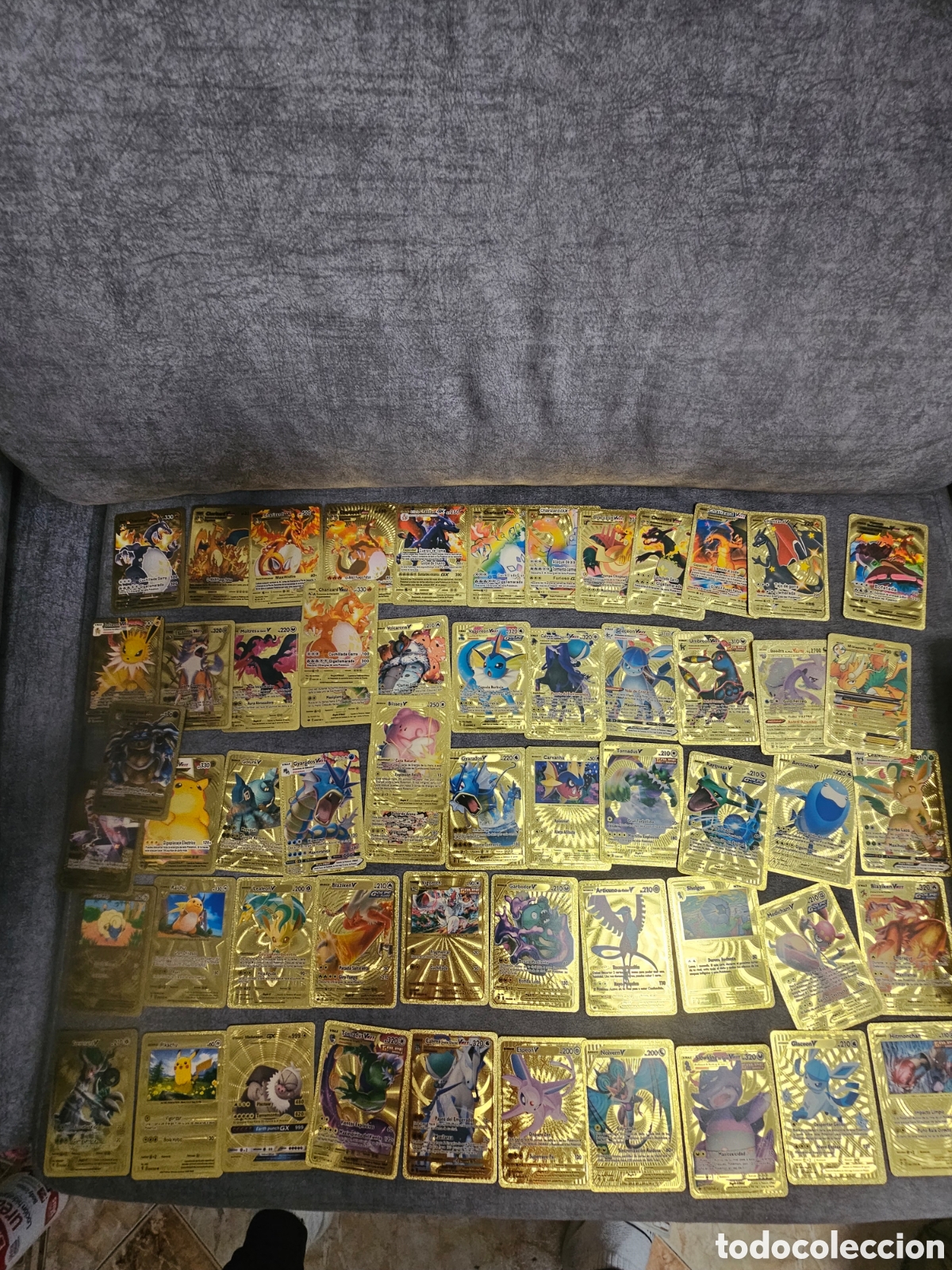 Trading Cards: Cartas de pokemon doradas ( 55)