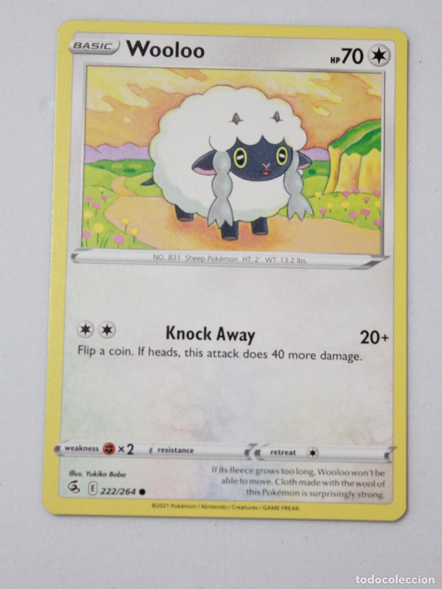 Trading Cards: Wooloo carta Pok&eacute;mon TCG Fusion Strike 222/264