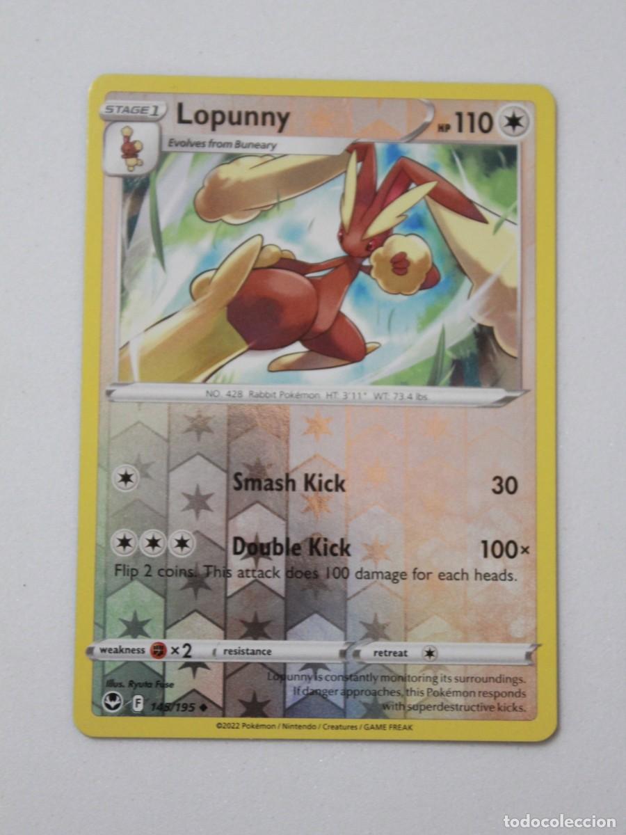 Trading Cards: Lopunny Reverse Holo carta Pok&eacute;mon TCG Silver Tempest 145/195