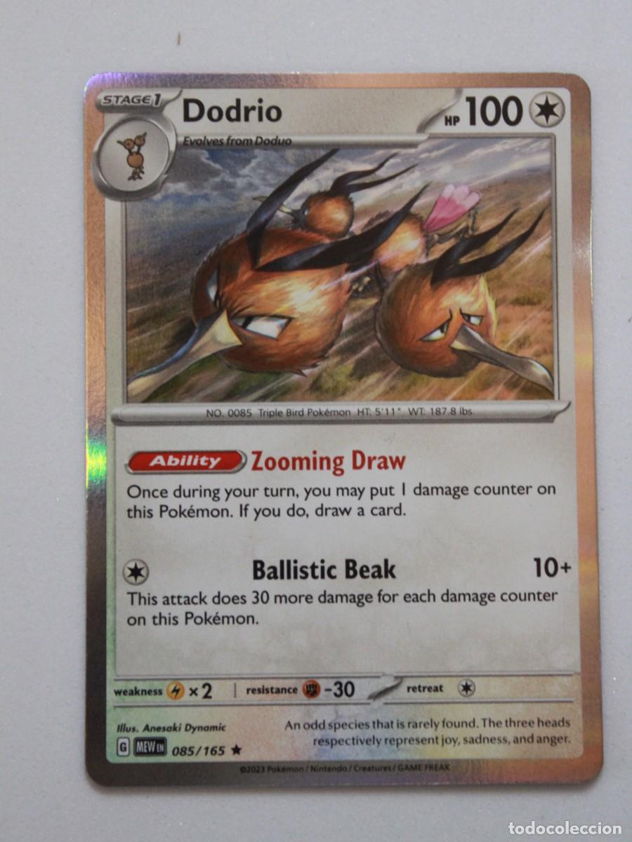 Trading Cards: Dodrio Reverse Holo carta Pok&eacute;mon TCG Scarlet & Violet 151 085/165