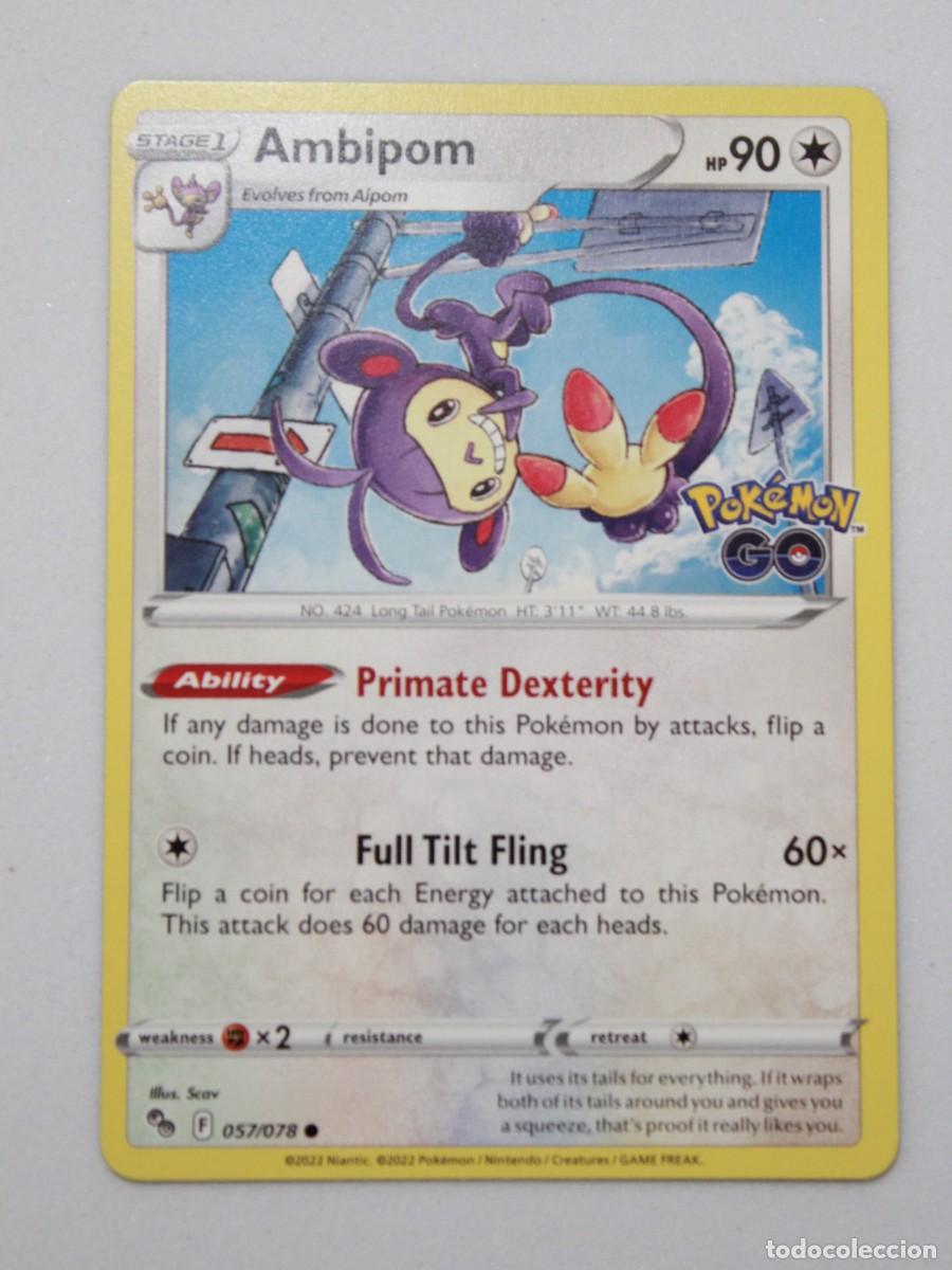 Trading Cards: Ambipom carta Pok&eacute;mon GO Pok&eacute;mon TCG 057/078