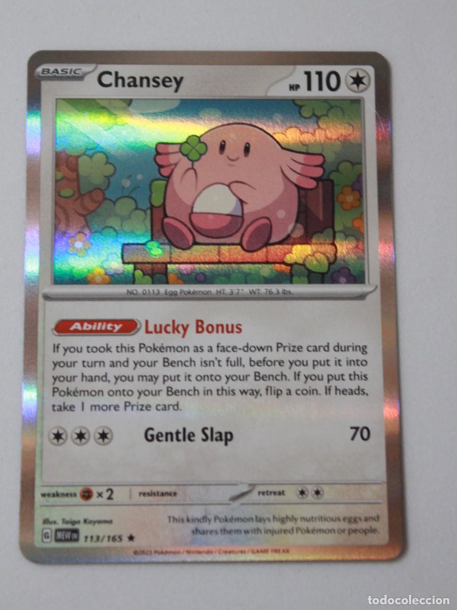 Trading Cards: Chansey Reverse Holo carta Pok&eacute;mon TCG Scarlet & Violet 151 113/165