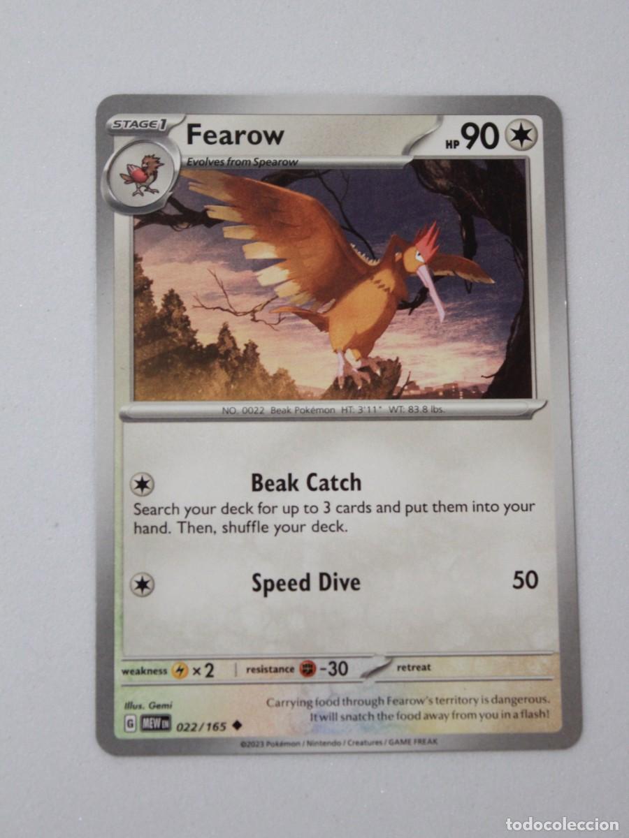 Trading Cards: Fearow Reverse Holo carta Pok&eacute;mon TCG Scarlet & Violet 151 022/165