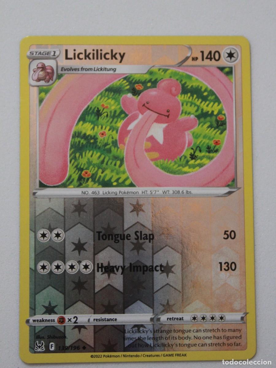 pokemon card lickilicky Pokémon TCG:Lickitung AR 082/071 Holo Cyber Judge sv5m Pokémon Hit Points120 HP Form Lickilicky - 162/236 (Reverse Foil)
