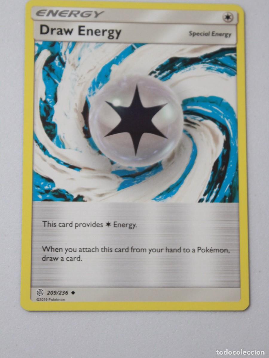 Trading Cards: Draw Energy carta especial Pok&eacute;mon TCG Cosmic Eclipse 209/236