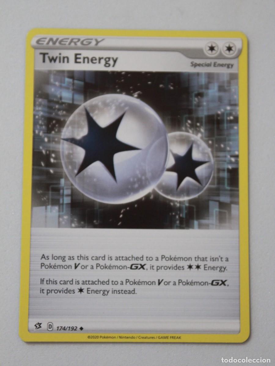 Trading Cards: Twin Energy carta especial Pok&eacute;mon TCG Rebel Clash 174/192