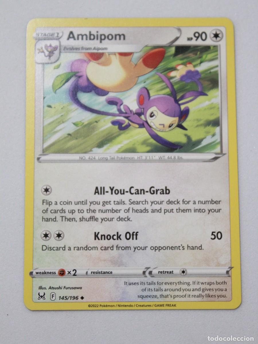 Trading Cards: Ambipom carta Pok&eacute;mon TCG Lost Origin 145/196