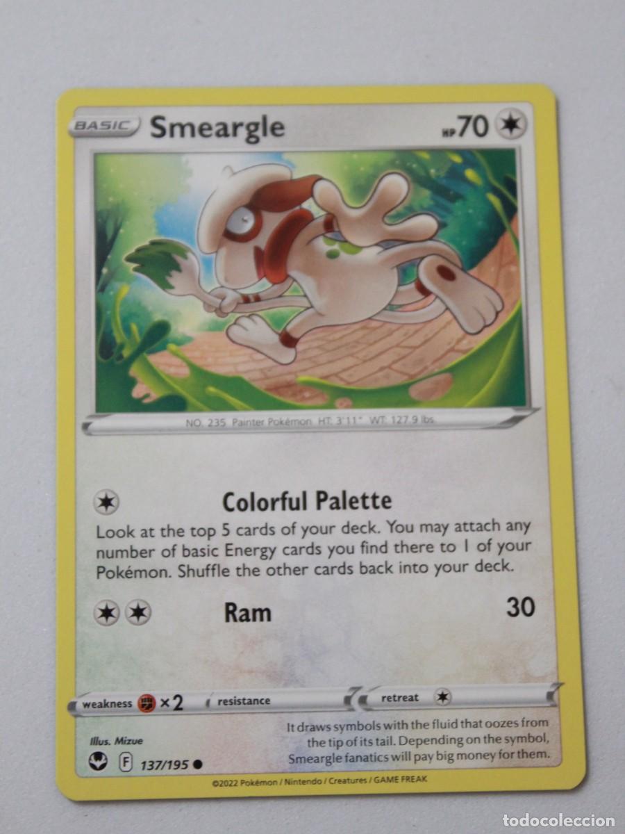 Trading Cards: Smeargle carta Pok&eacute;mon TCG Silver Tempest 137/195
