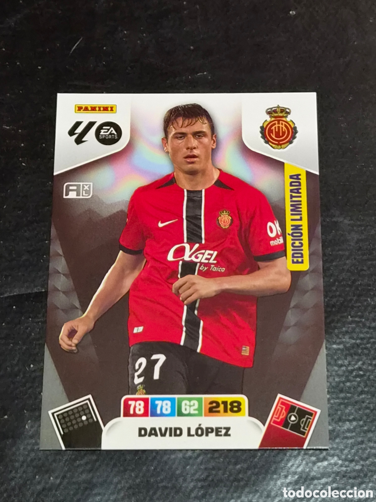 Trading Cards: DAVID L&Oacute;PEZ, MALLORCA EDICI&Oacute;N LIMITADA ADRENALYN 2025 2026