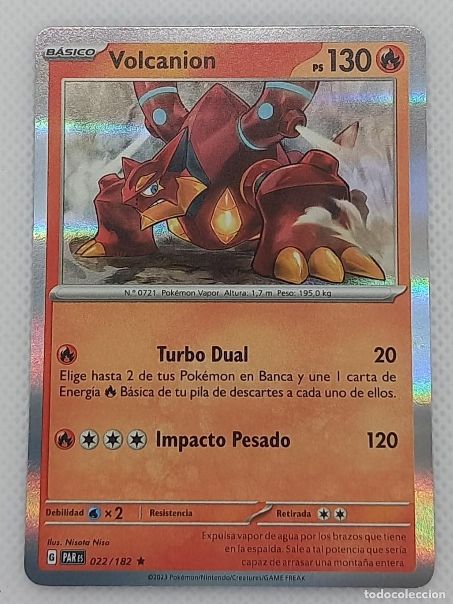 Trading Cards: Carta Pok&eacute;mon - Volcanion 022/182 Holo Rare - Brecha Parad&oacute;jca - 2022