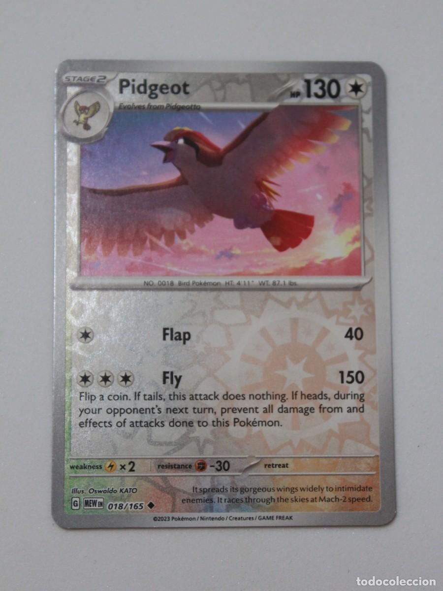 Trading Cards: Pidgeot 018/165 Reverse Holo &ndash; Pok&eacute;mon TCG Scarlet & Violet 151