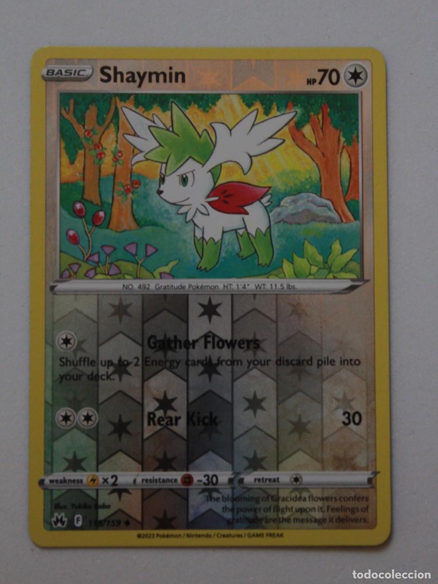 Trading Cards: Shaymin 115/159 Reverse Holo &ndash; Pok&eacute;mon TCG Crown Zenith