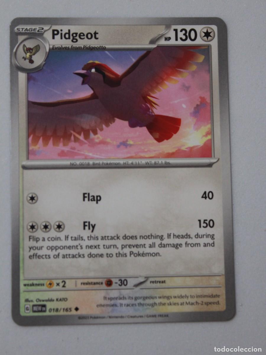 Trading Cards: Pidgeot 018/165 &ndash; Pok&eacute;mon TCG Scarlet & Violet 151