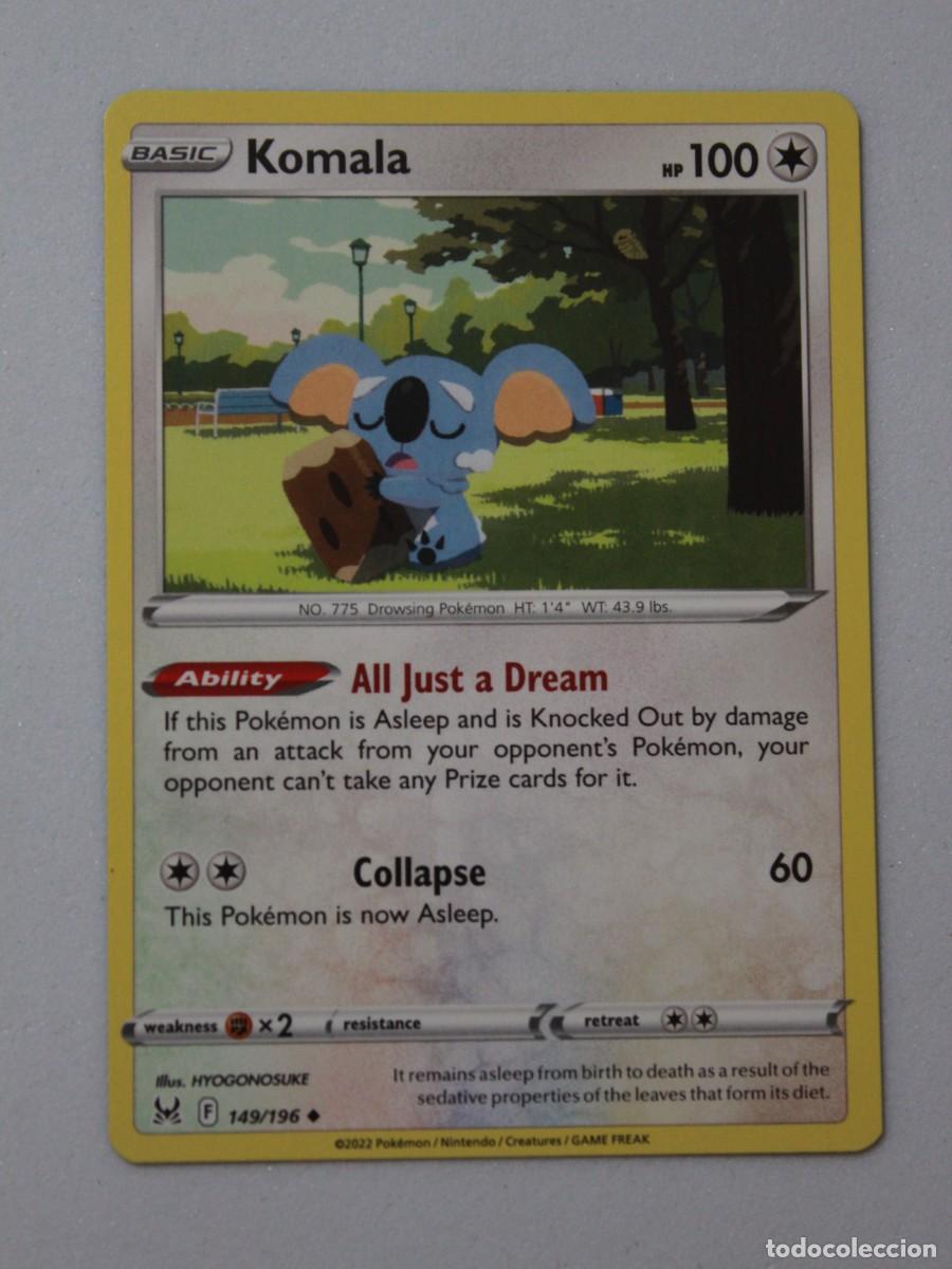 Trading Cards: Komala 149/196 &ndash; Pok&eacute;mon TCG Lost Origin