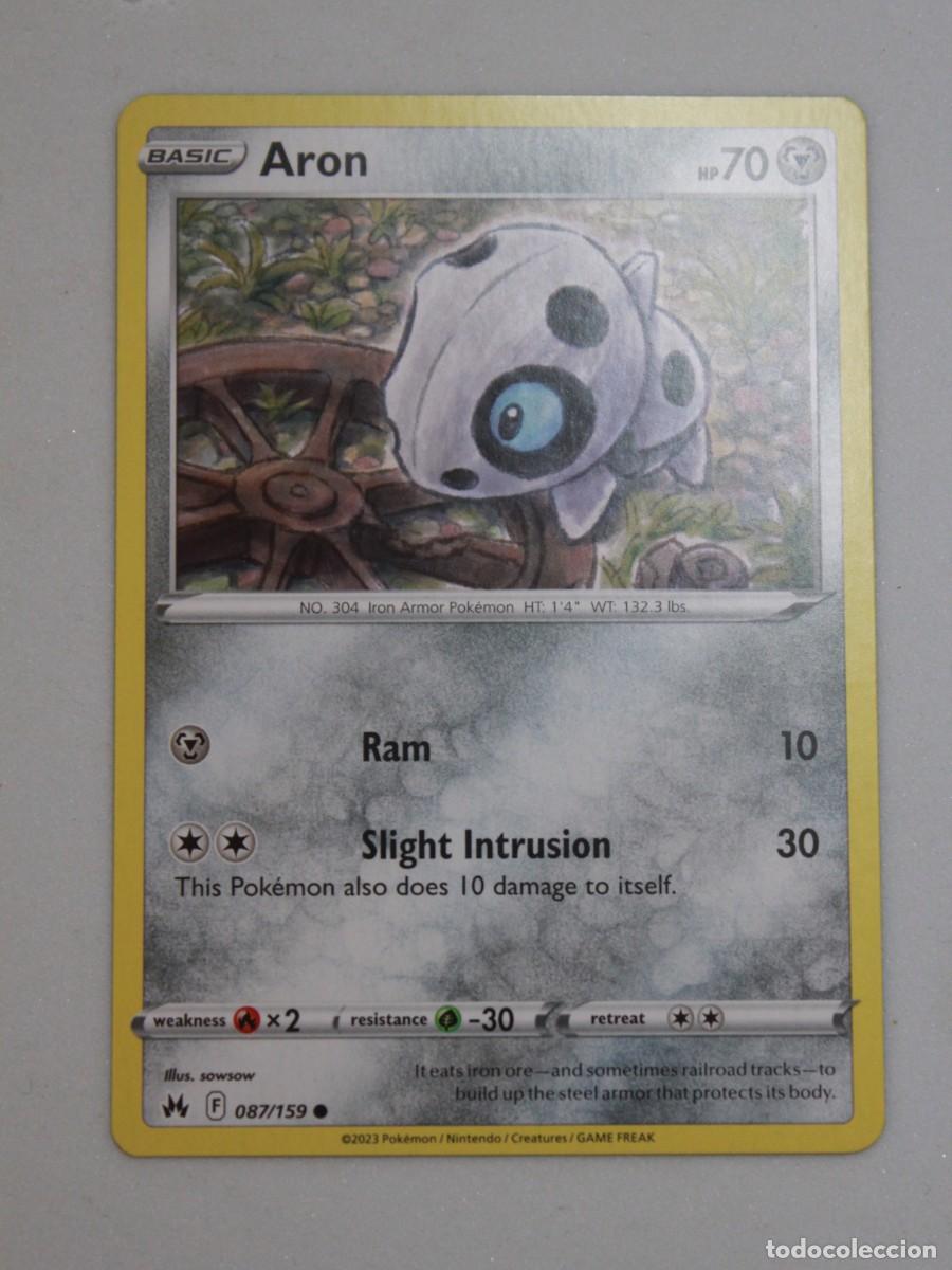 Trading Cards: Aron 087/159 Reverse Holo &ndash; Pok&eacute;mon TCG Crown Zenith