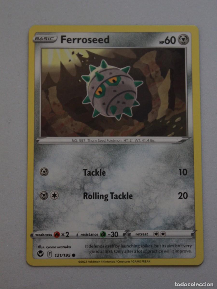 Trading Cards: Ferroseed 121/195 Reverse Holo &ndash; Pok&eacute;mon TCG Silver Tempest