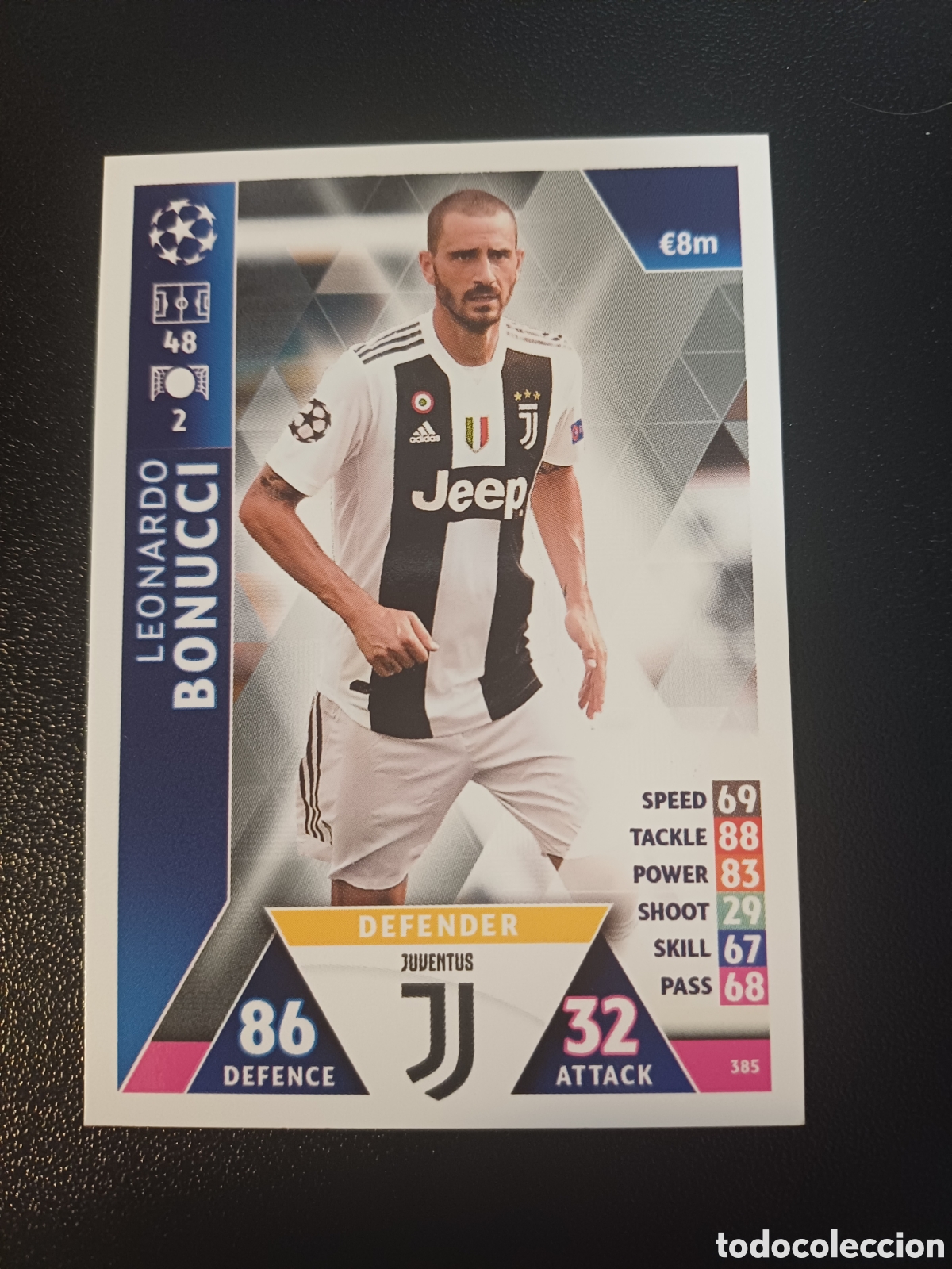 Trading Cards: #385 LEONARDO BONUCCI JUVENTUS TOPPS MATCH ATTAX 2018/19