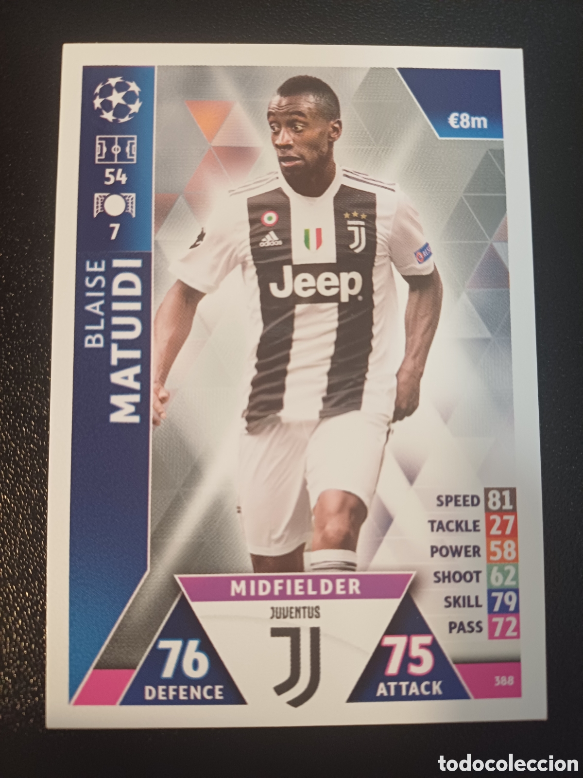 Trading Cards: #388 BLAISE MATUIDI JUVENTUS TOPPS MATCH ATTAX 2018/19