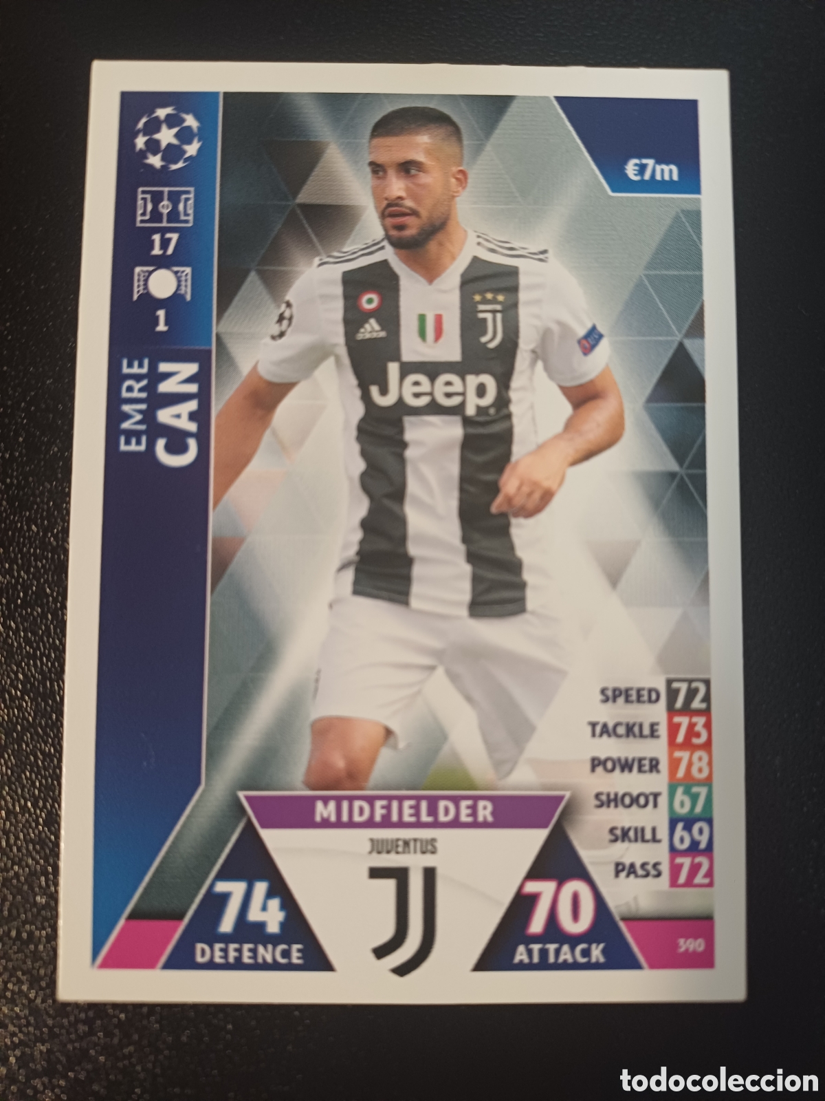 Trading Cards: #390 EMRE CAN JUVENTUS TOPPS MATCH ATTAX 2018/19