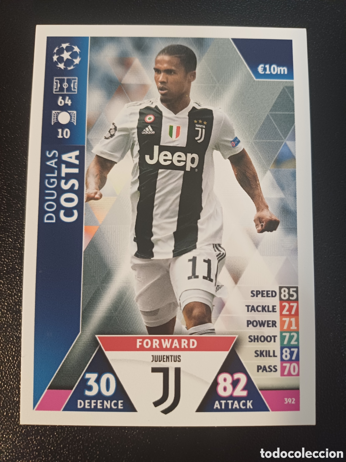 Trading Cards: #392 DOUGLAS COSTA JUVENTUS TOPPS MATCH ATTAX 2018/19