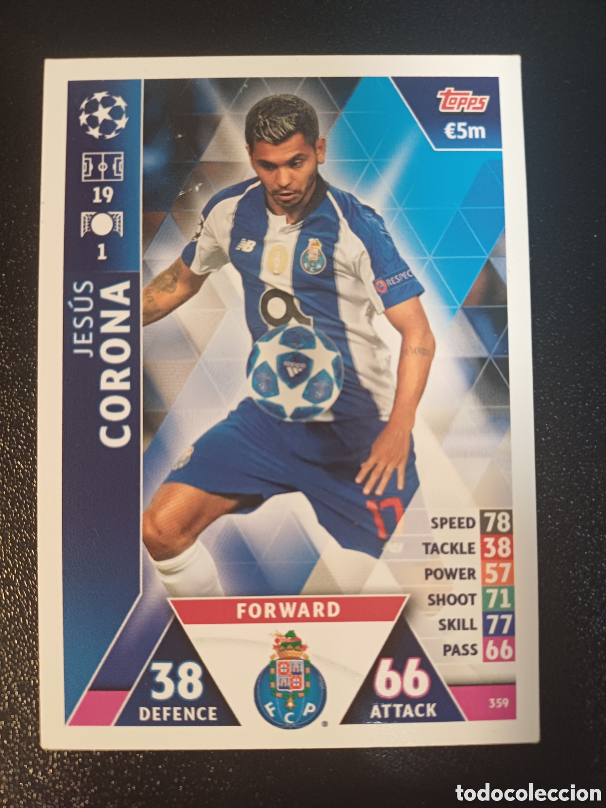 Sammelkarten: #359 JESUS CORONA FC PORTO TOPPS MATCH ATTAX 2018/19
