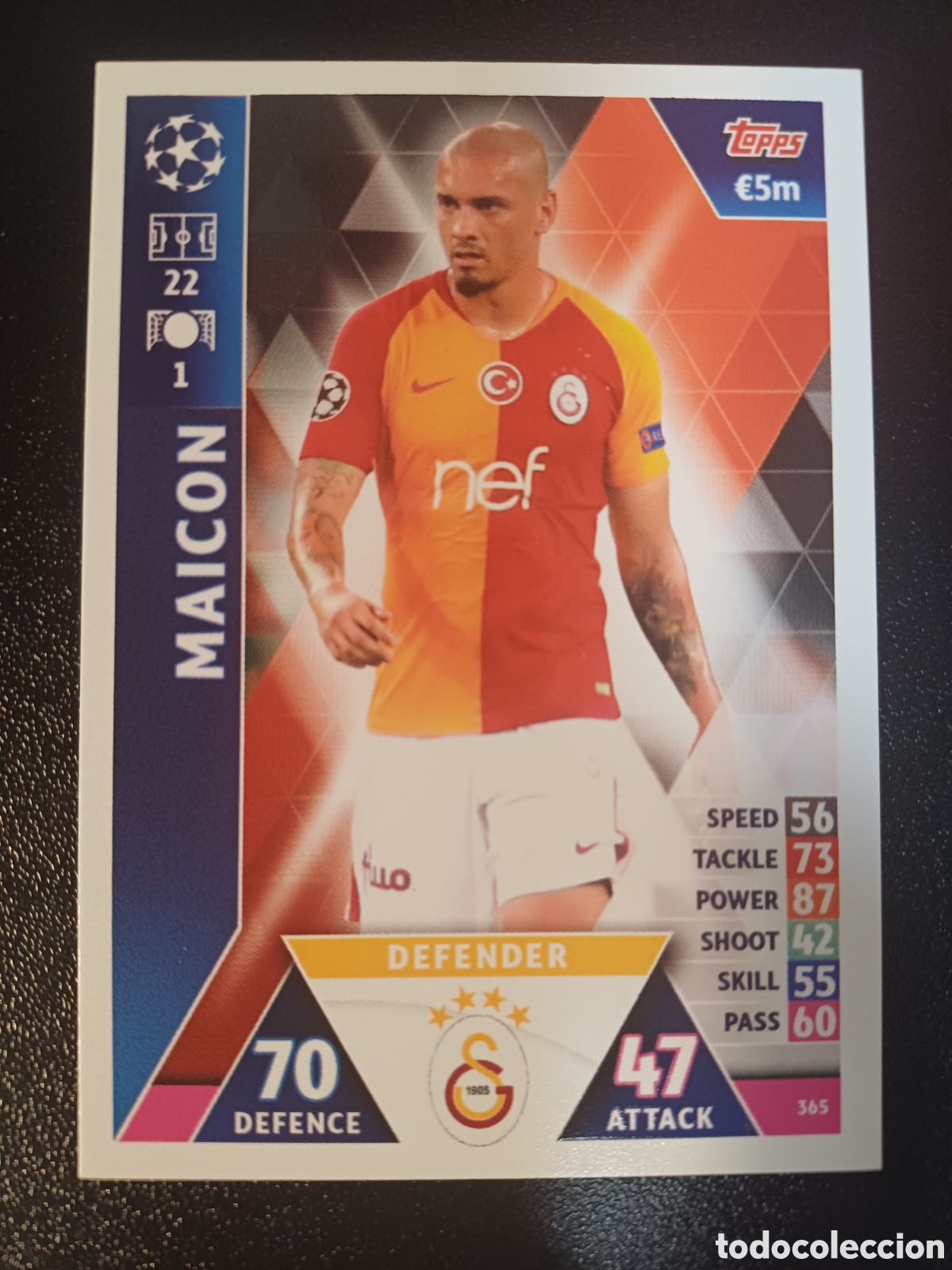 Trading Cards: #365 MAICON GALATASARAY AS TOPPS MATCH ATTAX 2018/19