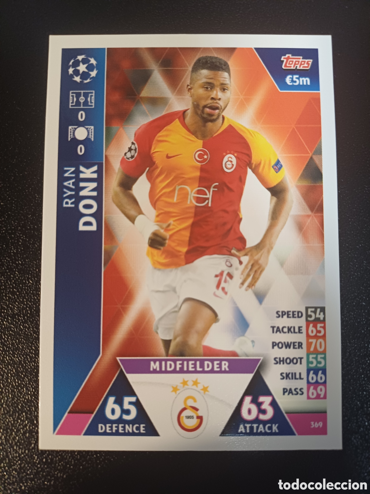 Trading cards: #369 RYAN DONK GALATASARAY AS TOPPS MATCH ATTAX 2018/19