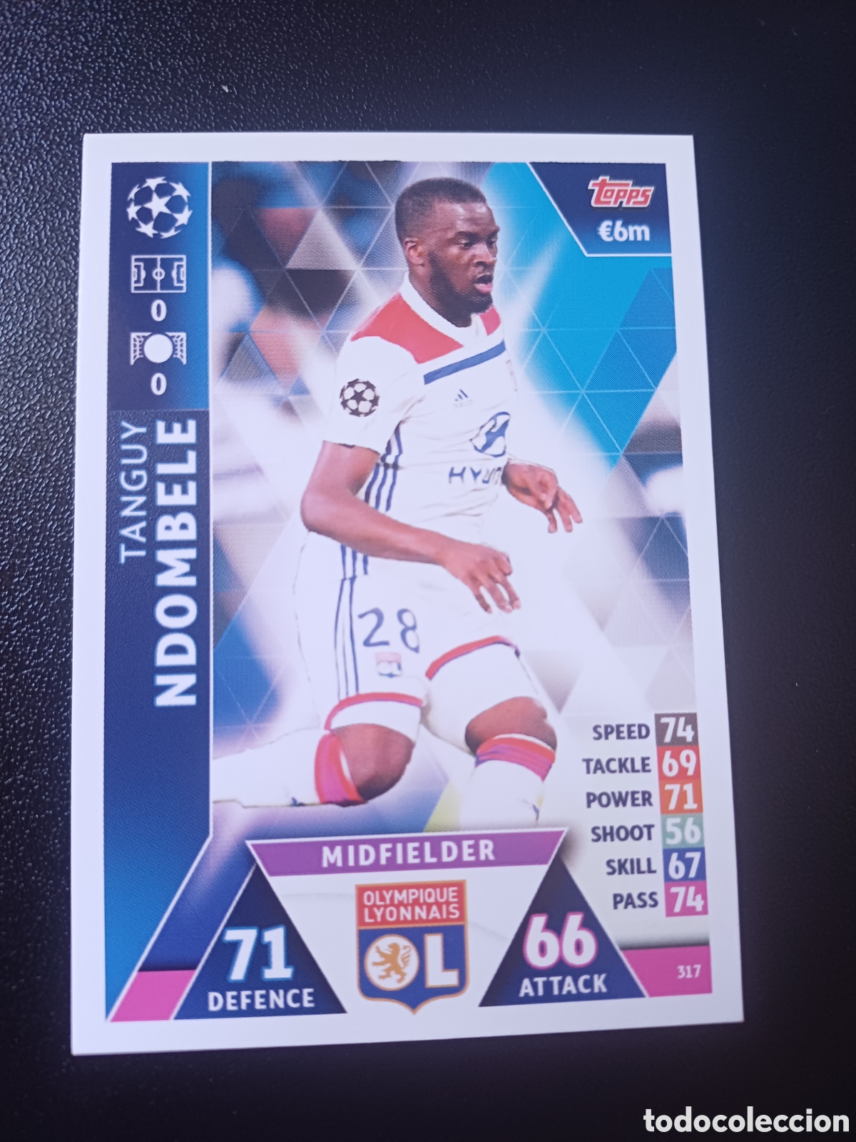 Sammelkarten: #317 TANGUY NDOMBELE OLYMPIQUE LYONNAIS TOPPS MATCH ATTAX 2018/19