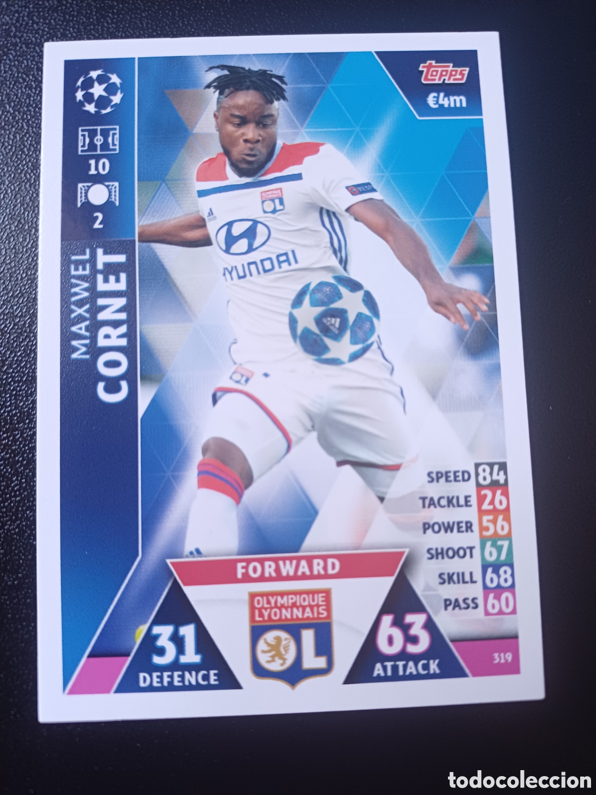 Sammelkarten: #319 MAXWEL CORNET OLYMPIQUE LYONNAIS TOPPS MATCH ATTAX 2018/19