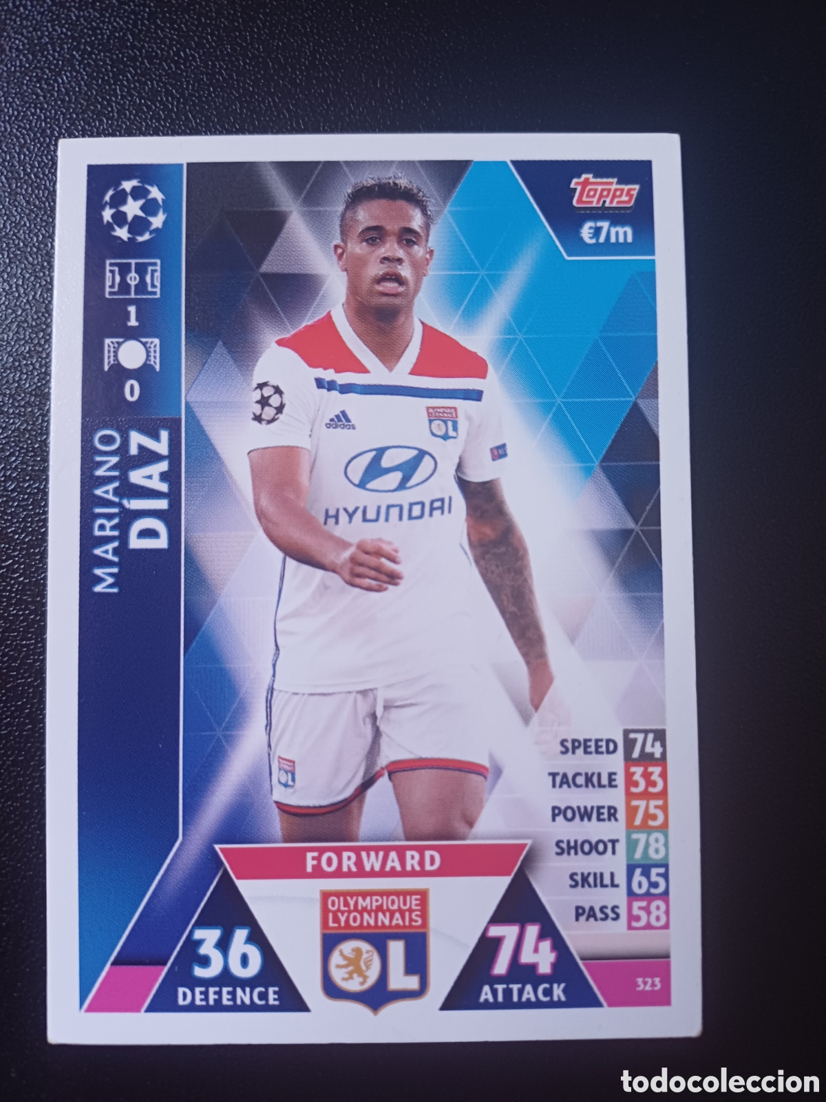 Sammelkarten: #323 MARIANO DIAZ OLYMPIQUE LYONNAIS TOPPS MATCH ATTAX 2018/19