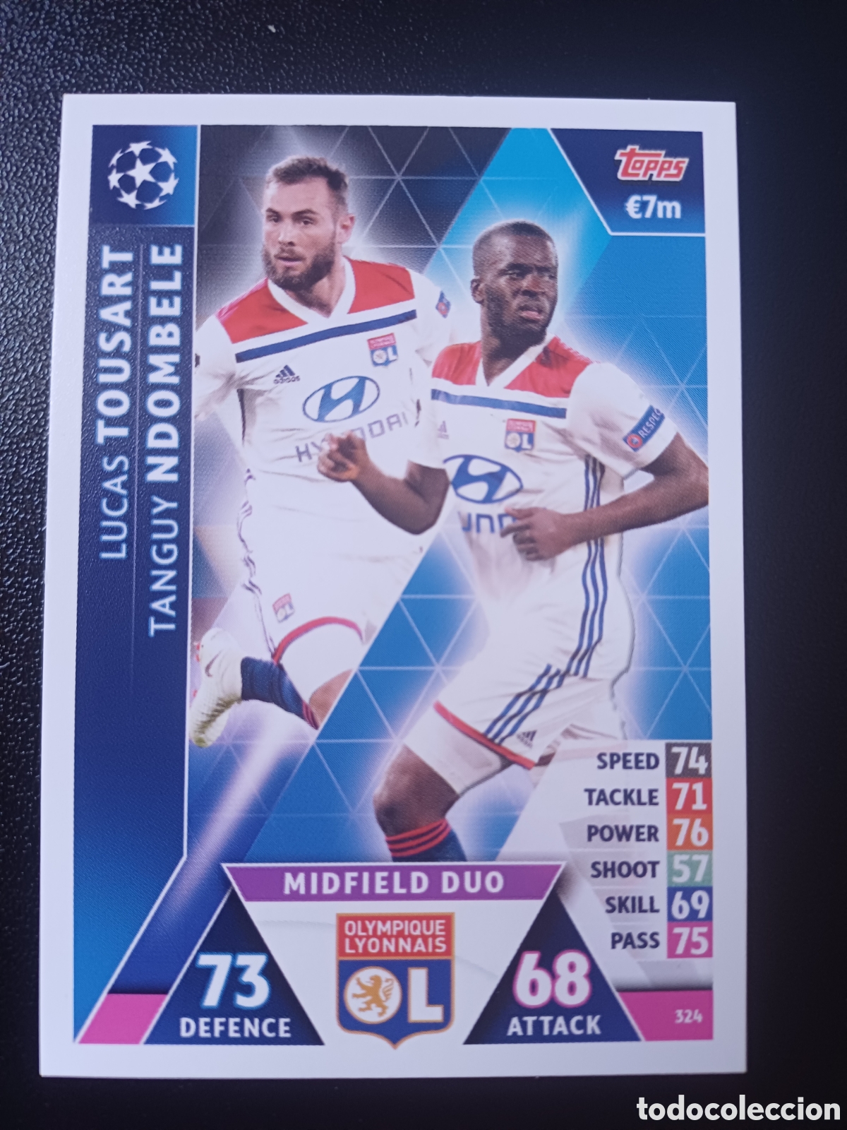 Sammelkarten: #324 TOUSART NDOMBELE MIDFIELD DUO OLYMPIQUE LYONNAIS TOPPS MATCH ATTAX 2018/19