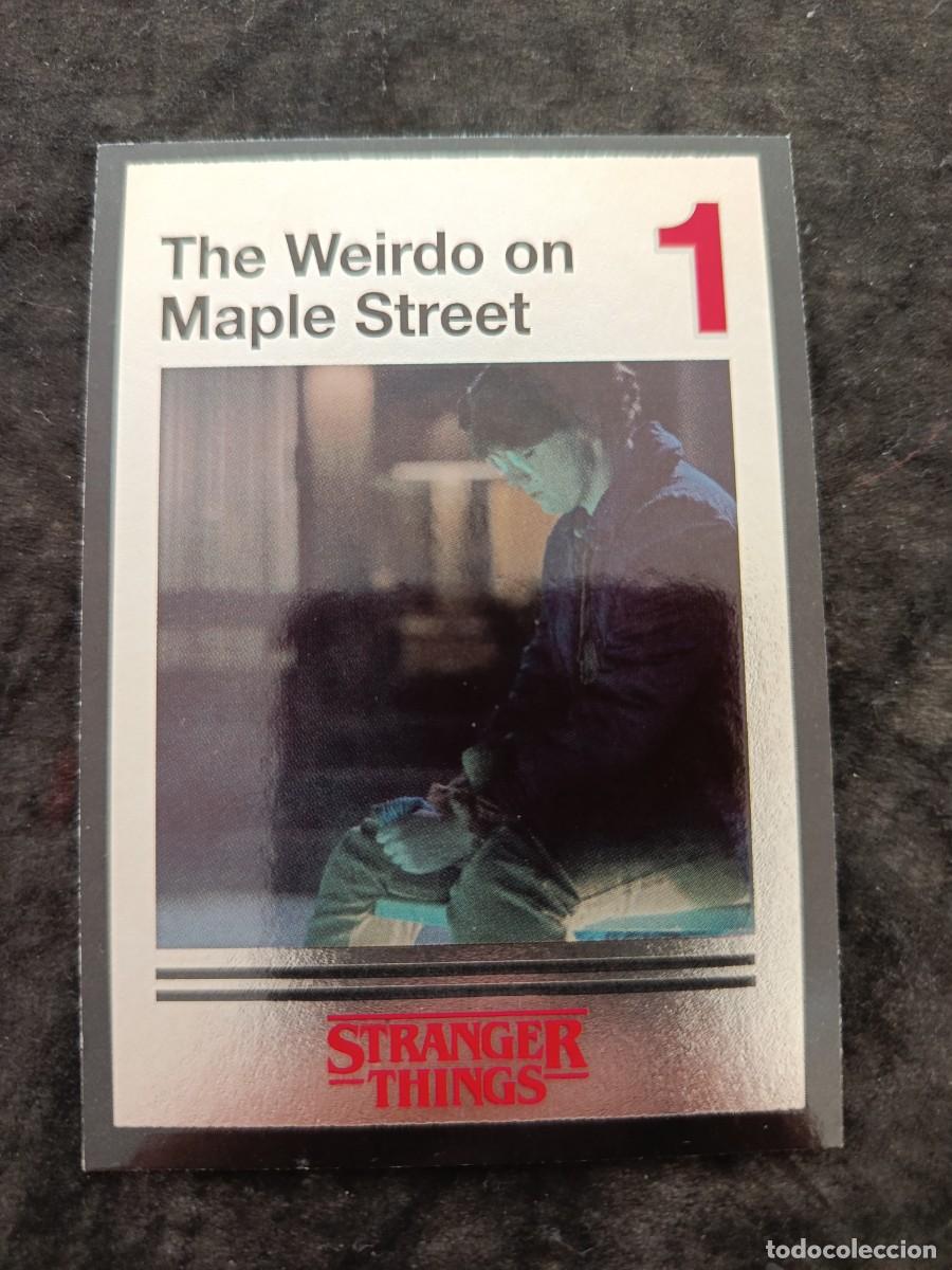Trading Cards: STRANGER THINGS. THIS IS OUR STORY. PANINI. #5 THE WEIRDO ON MAPLE STREET 1.