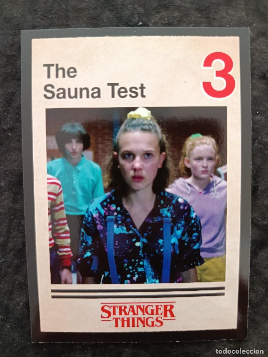Trading Cards: STRANGER THINGS. THIS IS OUR STORY. PANINI. #63 THE SAUNA TEST 3.